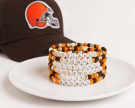 Cleveland Football Bracelets - Gold Arrow Studios 
