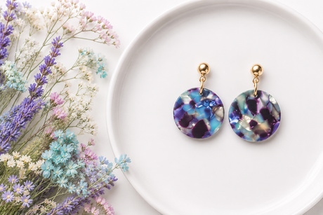 Van Gogh Statement Earrings - Gold Arrow Studios 