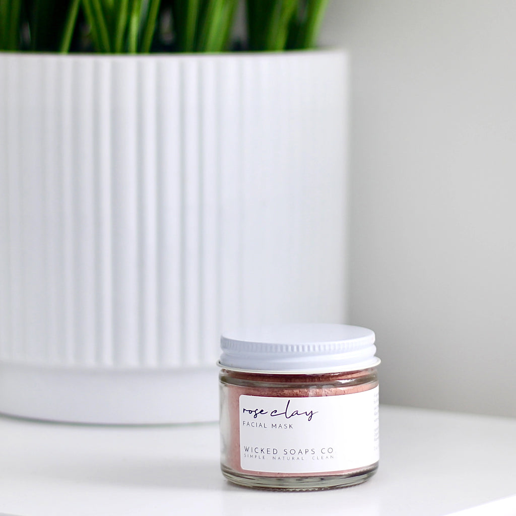 Rose Clay Face Mask - Gold Arrow Studios 