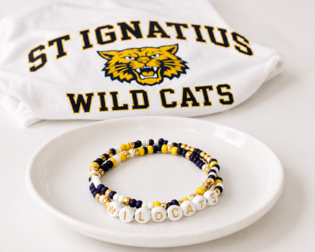 Blue and Yellow Spirit Bracelets - Gold Arrow Studios 