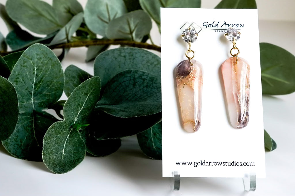 Fall Oblong Dangle Earrings