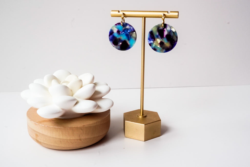 Van Gogh Statement Earrings - Gold Arrow Studios 