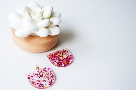 Party Pop Statement Earrings - Gold Arrow Studios 