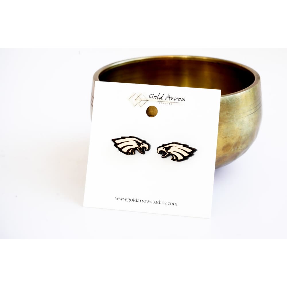 Avon Eagle Wood Studs - Stud Earrings