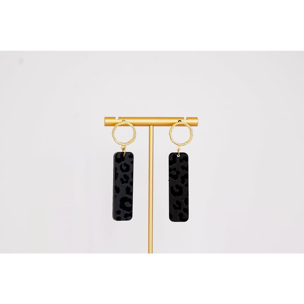 Black Leopard Dangles