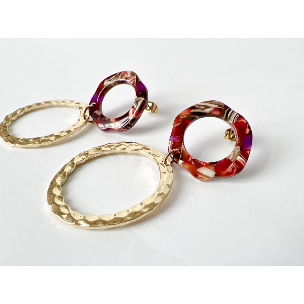 Boho Hammered Dangles