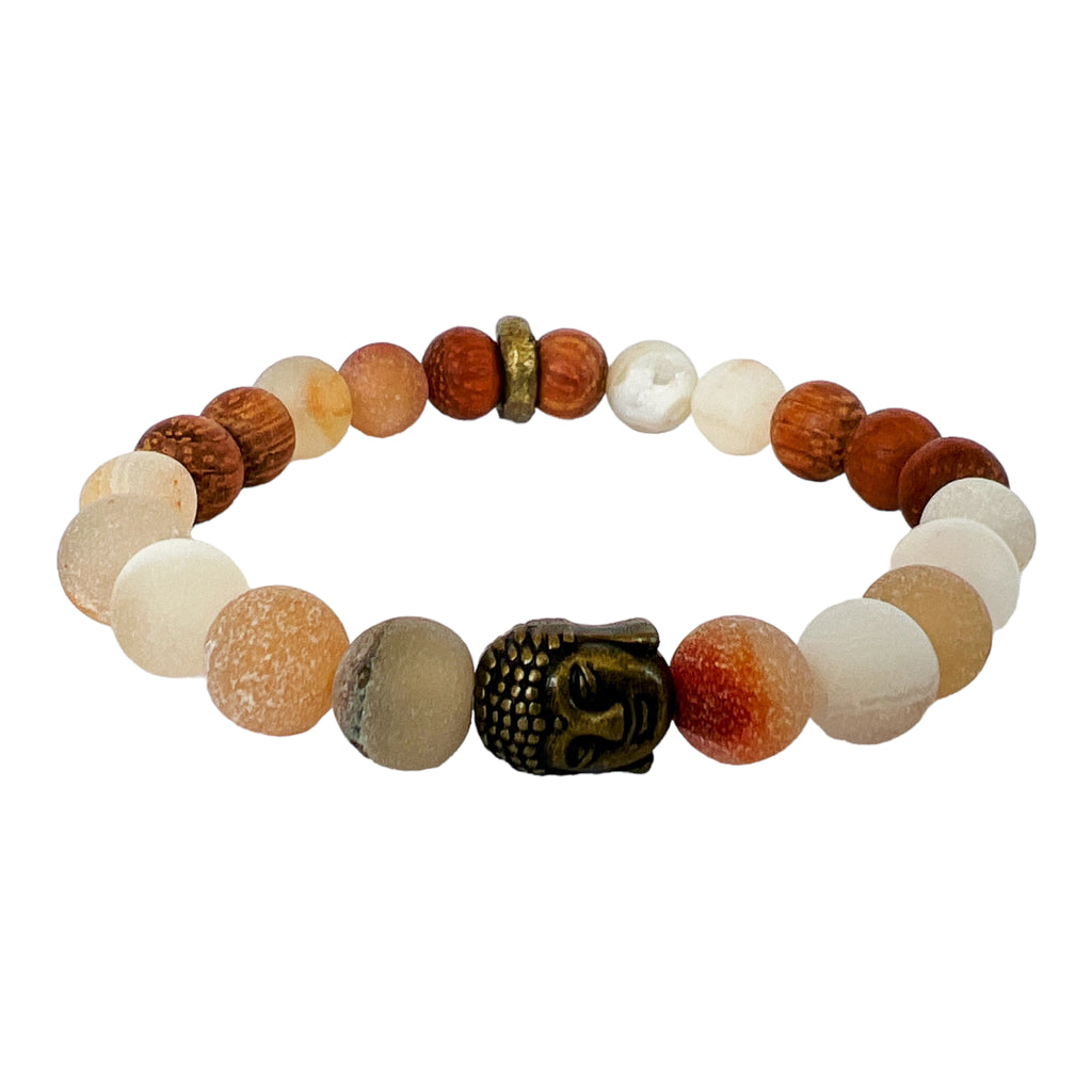 Bronze Buddha Diffuser Bracelet - Gold Arrow Studios 