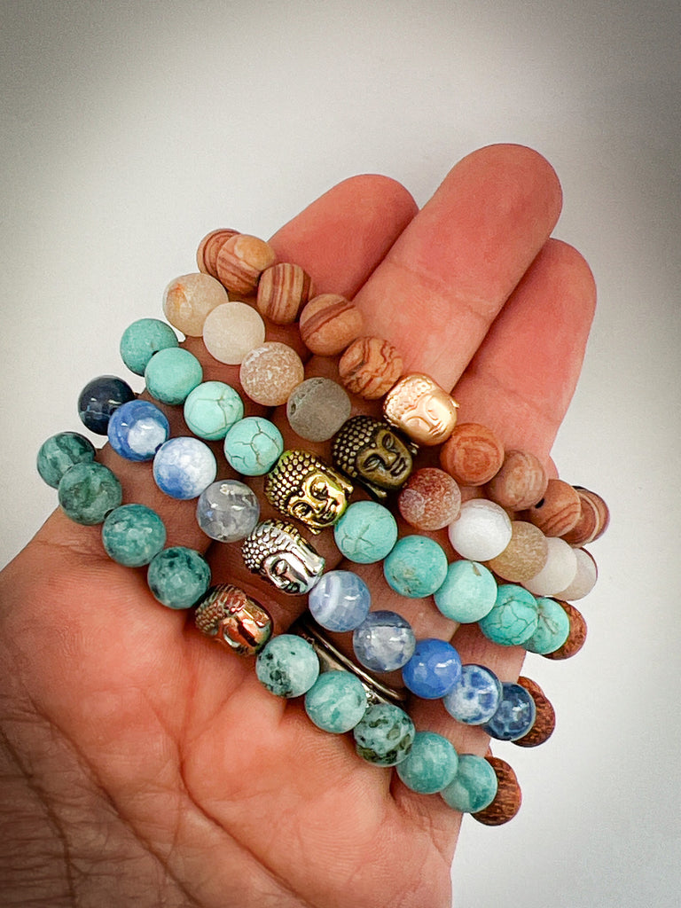 Bronze Buddha Diffuser Bracelet - Gold Arrow Studios 