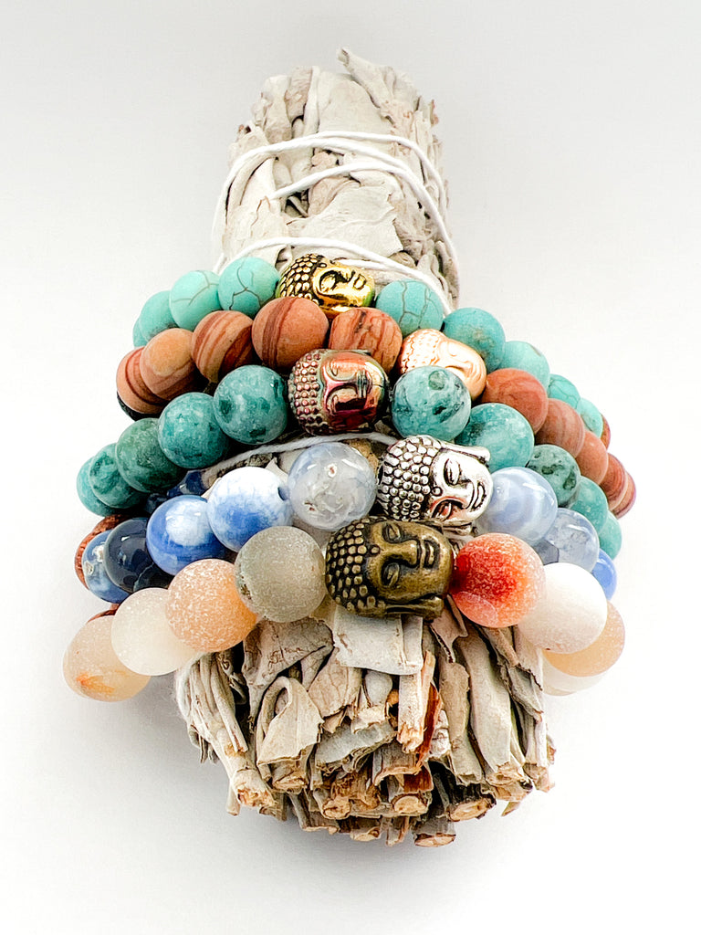 Bronze Buddha Diffuser Bracelet - Gold Arrow Studios 