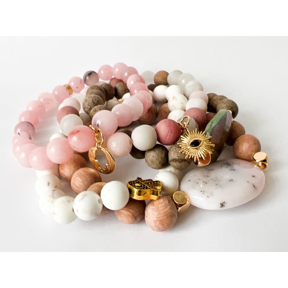 Cherry Blossom Stone Bracelet - Stone Bracelet