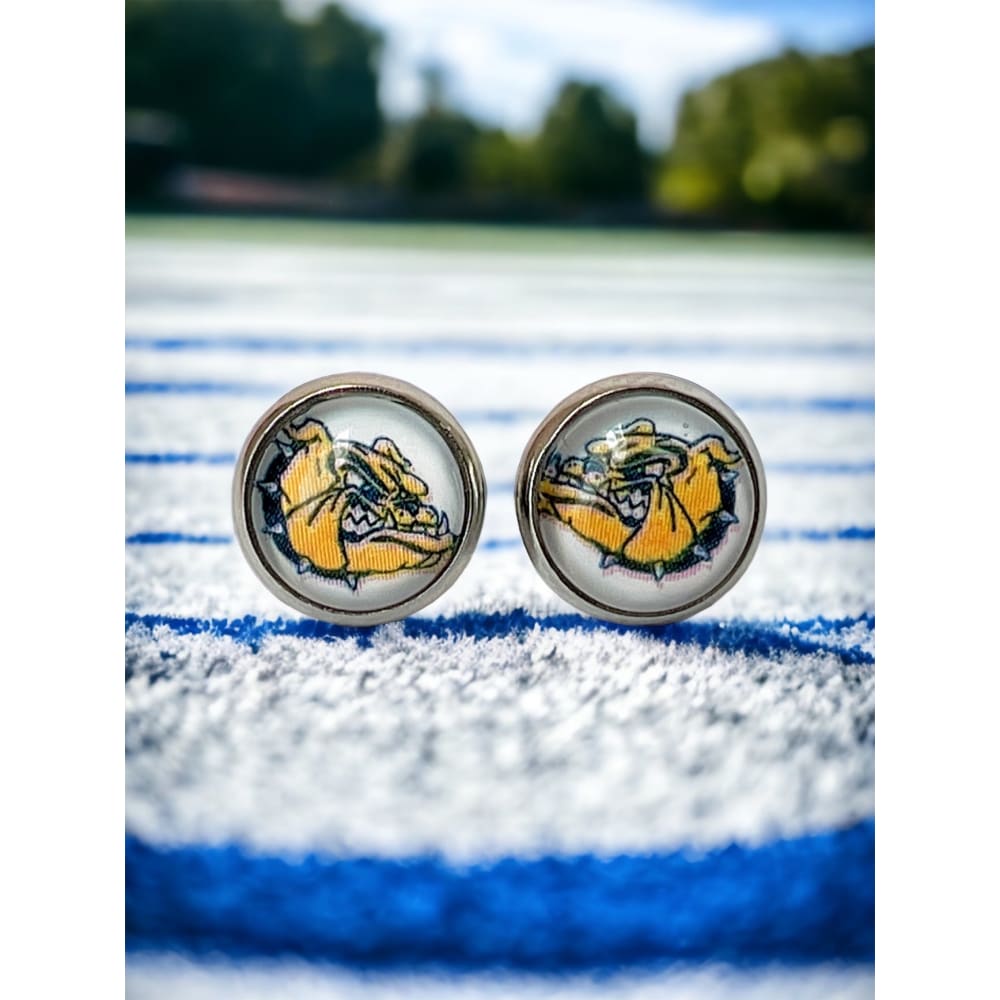 Olmsted Falls School Spirit Earrings - Silver - Stud Earrings
