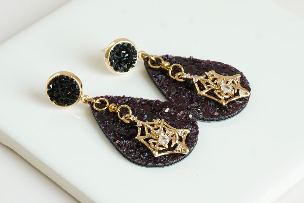 Plum Potions Dangles - Gold Arrow Studios 