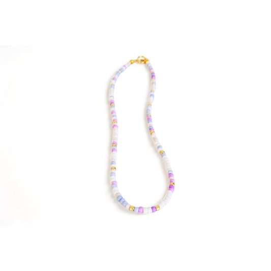 pastel rainbow stone necklace