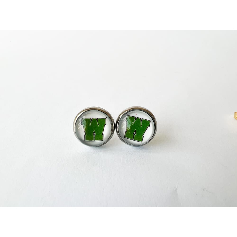 Westlake Demons School Studs - Silver